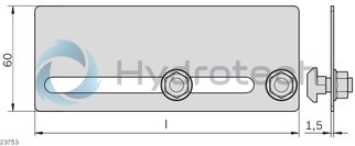 technical illustration-PALLET GUIDE-L300 workpiece pallet inner guide