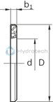technical illustration-R133151200-Wiper seal (segment), d = 12, closed