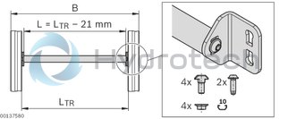 technical illustration-GUSSET-D28 bracket 60 x 47 x 4