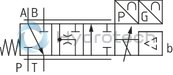 technical illustration-R901052465-3-way proportional directional valves with integrated digital control electronics IAC-P Completely adjusted unit consisting of position-controlled valve, pressure sensor and field bus connection Operation by means of proportional solenoids with central thread and detachable coil Valve control spool, position-controlled Integrated pressure sensor plate (optional) Porting pattern according to ISO&nbsp;4401 Analog interface for command and actual value Design for CAN bus with CANopen protocol DS 408 or Profibus-DP Quick commissioning via PC and commissioning software WIN-PED
