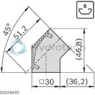 technical illustration-3842535428-Connector 45&deg; 45x45 set (standard)