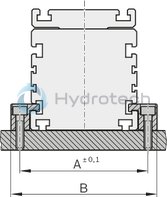 technical illustration-R039013001-Protection of the guideway and drive components by sealing strip (excluding MKK-165) Idler (non-drive) end enclosure: with integrated belt-tensioning system. The belt pulley system is equipped with ball bearings that have lifelong lubrication The Rexroth Ball Rail System features one-point lubrication from both sides; one-point lubrication is only suitable for grease lubrication with a manual grease gun Individual lubrication versions for connection to one-point lubrication systems (only for product generation 3) Attachments are fastened to the carriage using T-slots or threaded holes Ball Guide Rail with corrosion-resistant coating, Ball Runner Block made of corrosion-resistant steel (only for product generation 3) Absolute position measuring system IMS-A directly integrated into the guide system (for MKR-080 and MKR-110, product generation 3) With planetary gearbox with various gear ratios and versions for optimizing external load to motor inertia. Servo motor with multi-turn encoder, 1-cable or 2-cable connection, with or without holding brake Magnetic field sensors can be mounted without additional attachments directly onto the profile body (only for product generation&nbsp;3) Switch (proximity or mechanical), cable duct, socket-plug and extension cable Extensive accessories for connection and clamping elements and connecting shafts Nameplate with technical parameters for easy start-up