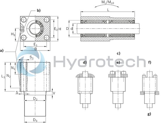 technical illustration-R108361620-Linear set (aluminum), FT-A-16, with two seals
