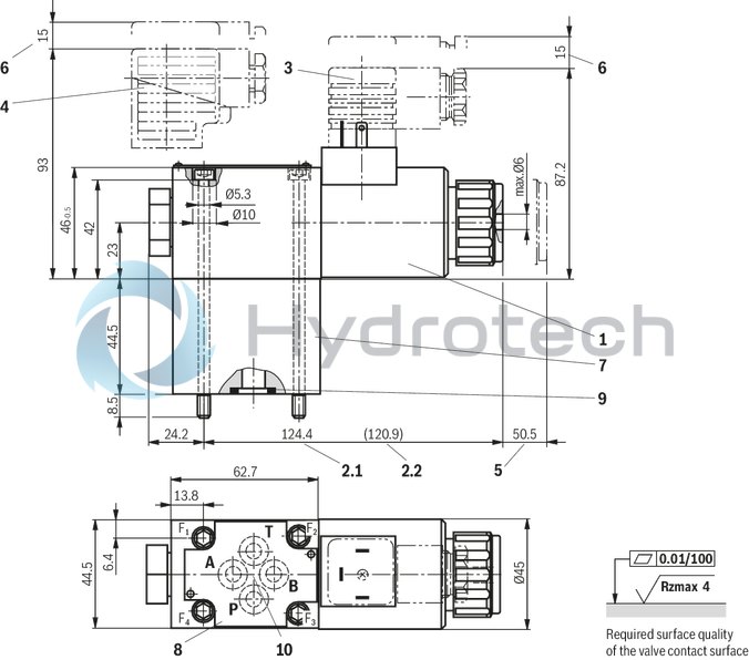 technical illustration-R900052621-Size 6, symbol UK, electrical with solenoid, 24 V DC