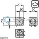 technical illustration-3842549858-Cubic connector 20/2 set (standard)