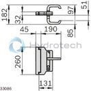 technical illustration-SWING DOOR LOCK-Chamber lock, swing door