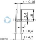 technical illustration-3842536533-Door handle profile S5 L3000