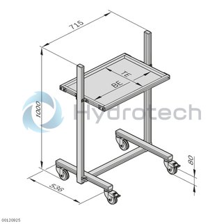 technical illustration-3842518120-Material shuttle Logistics Economic 1 shelf ESD