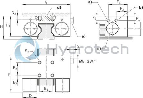 technical illustration-R181044060-Pneumatic clamping unit MKS, 45
