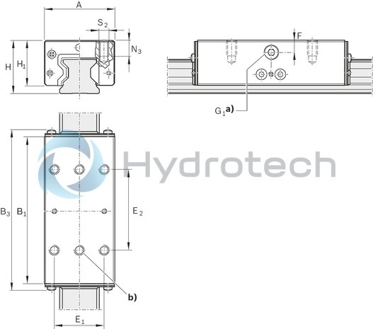 technical illustration-R181064251-Hydraulic clamping unit KWH, 65