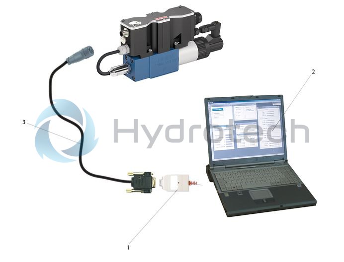 technical illustration-R901052465-3-way proportional directional valves with integrated digital control electronics IAC-P Completely adjusted unit consisting of position-controlled valve, pressure sensor and field bus connection Operation by means of proportional solenoids with central thread and detachable coil Valve control spool, position-controlled Integrated pressure sensor plate (optional) Porting pattern according to ISO&nbsp;4401 Analog interface for command and actual value Design for CAN bus with CANopen protocol DS 408 or Profibus-DP Quick commissioning via PC and commissioning software WIN-PED
