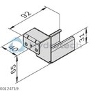 technical illustration-RAIL HOLDER-XLean rail holder with stop