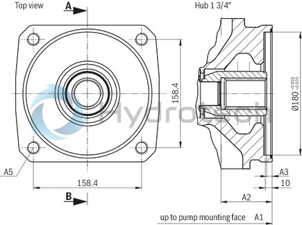 technical illustration-R987054609-Pump A10VSO BR31 with analog OBE