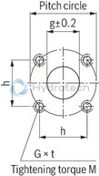 technical illustration-R900932269-INTERNAL GEAR PUMP, size 16, pressure 250 bar for industrial and mobile applications, open circuit
