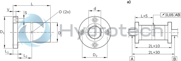 technical illustration-R072521000-Torque-resistant LB, 4-F-10, with two seals