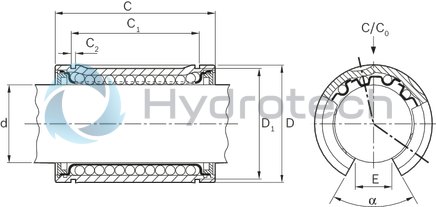 technical illustration-R063003000-Standard LB, open, 30, without seal