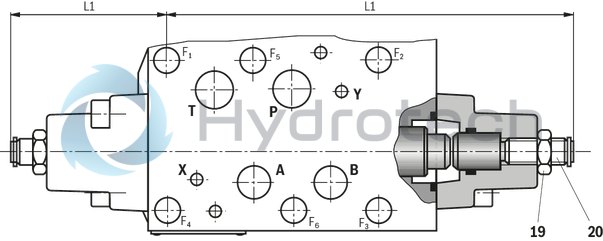 technical illustration-R901295481-Size 22, symbol E63, with solenoid actuation, 24 VDC
