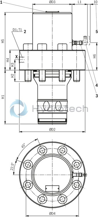 technical illustration-R901409635-Functional product design Modular set-up:&bull; Cartridge valve with various options&bull; Control cover in various variants for realization of selected functions&bull; Electronic monitoring of the switching position Power and flow-optimized design:&bull; High flows&bull; Low pressure drops&bull; High switching velocities&bull; Low leakage oil flowsRobust design:&bull; High reliability&bull; Long life cycle Other features:&bull; Small installation size, low weight&bull; Easy to service